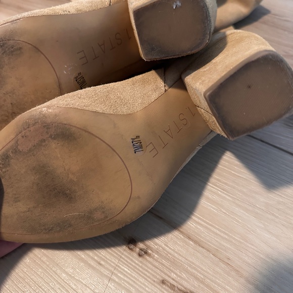 1. State Camel Suede Heeled Boots - Picture 4 of 4